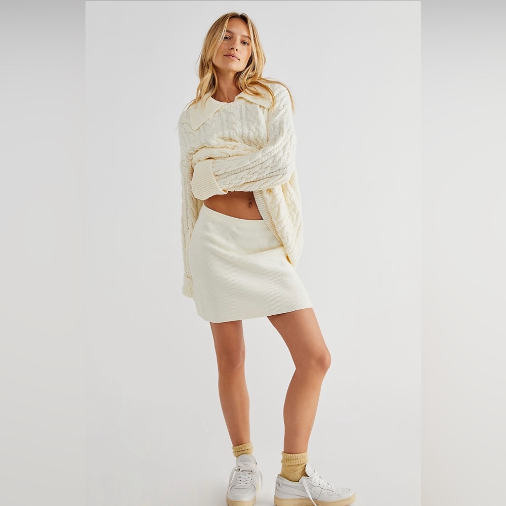 NWT Free People Laural Sweater Set in Moonglow